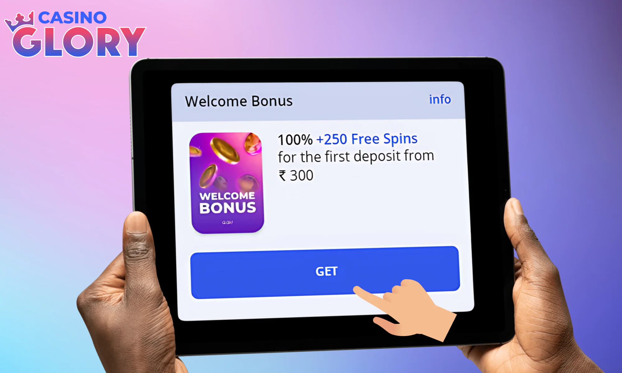 Activate Glory Casino bonus
