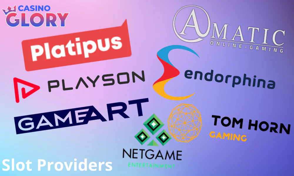 Glory Casino collaborates with over 100 reliable slot developers